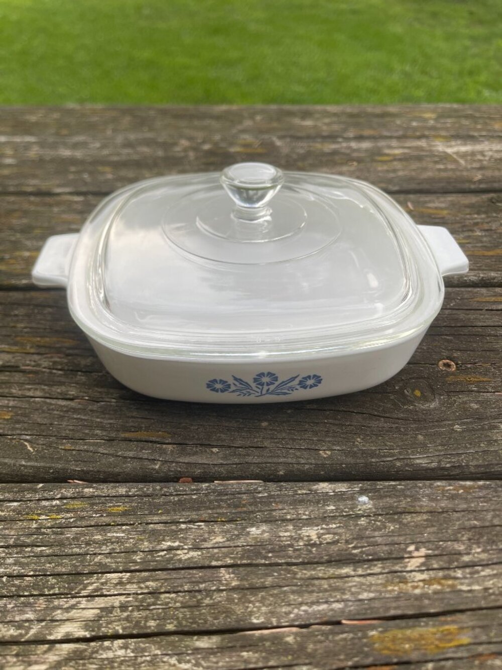 Vintage Blue Cornflower Corning Ware Casserole Dish P-7-B with Lid